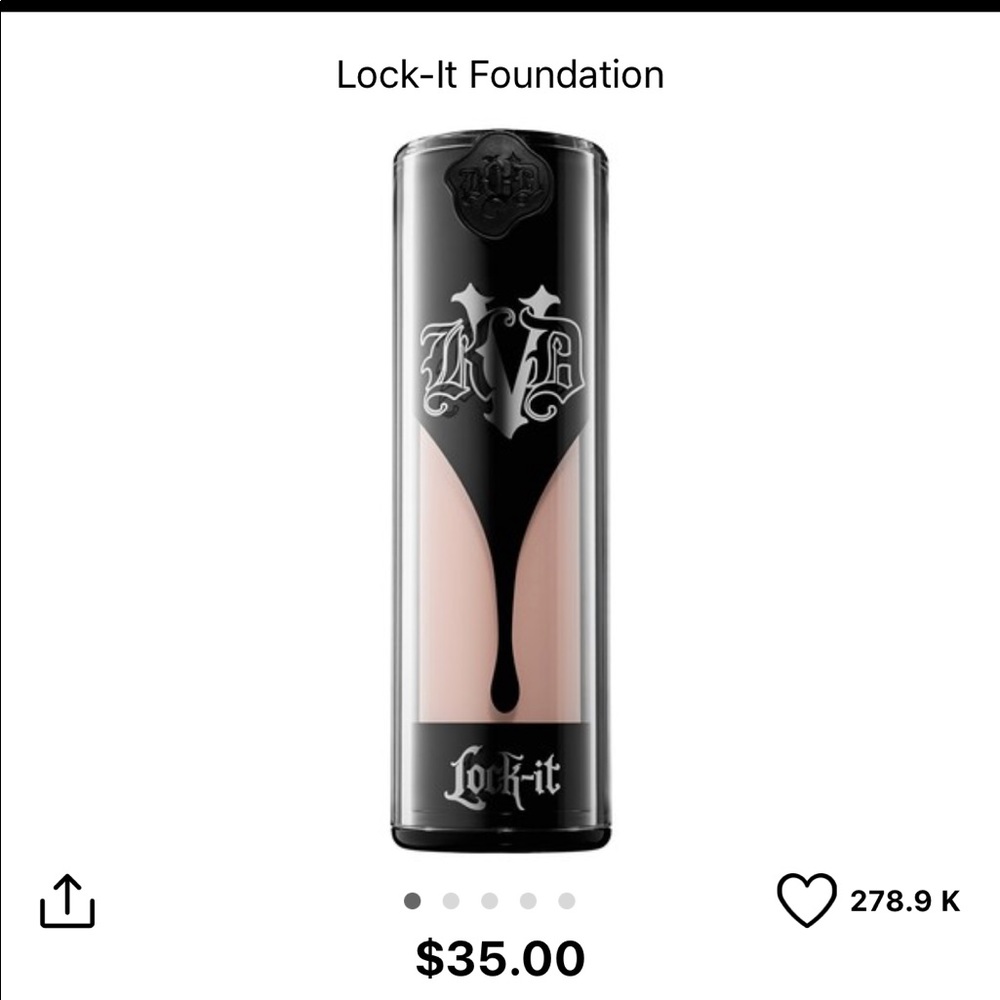 NEW Kat Von D Lock-it Foundation